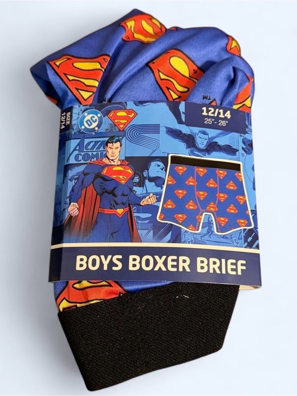 DC Boys Superman Boxer Briefs- 12/14